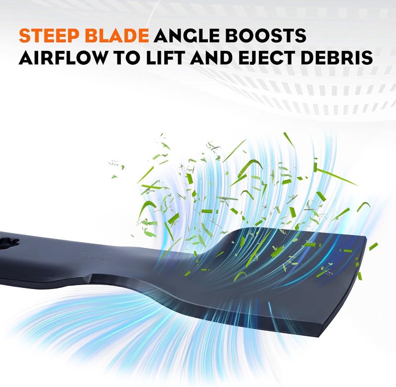 Hipa D140 High Lift Blades Replace for GY20852 GX21784,John Deere 48 inch Lawn Mower E140 E160 E150 E170 LA145 LA140 Tractor - Image 5